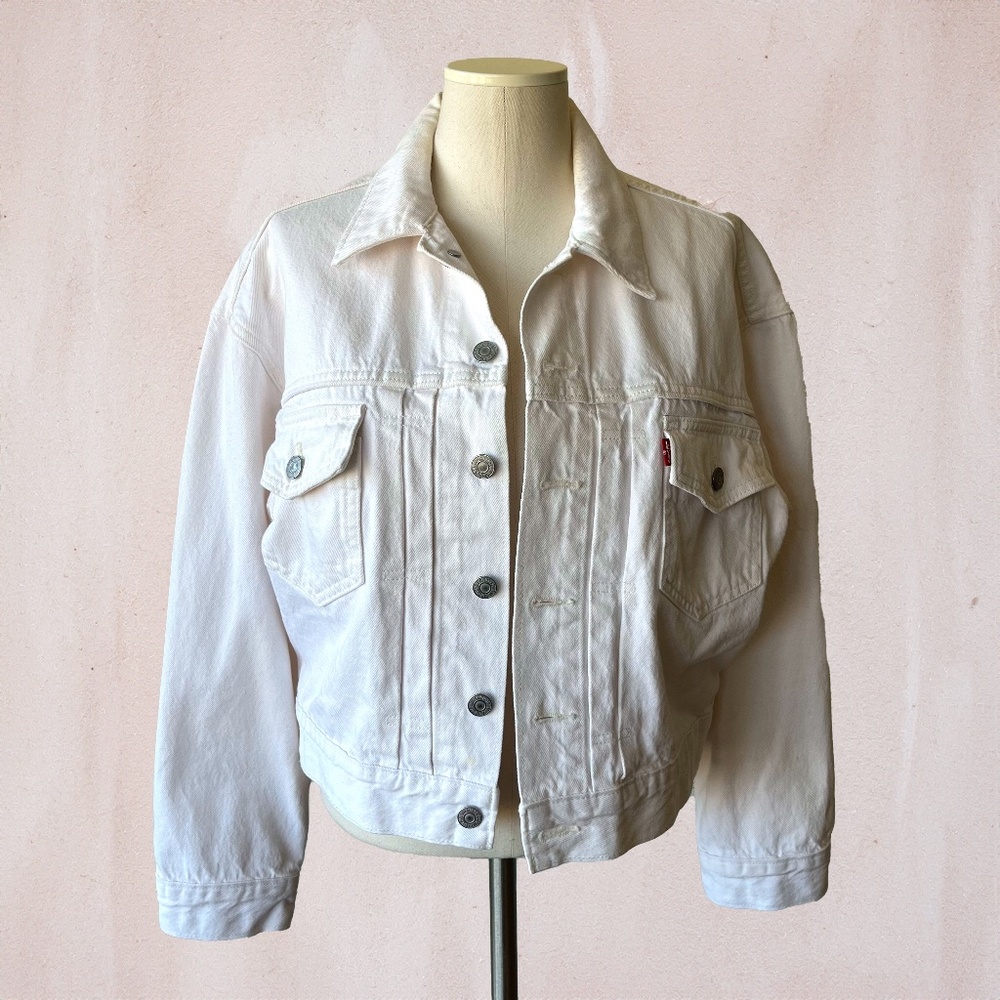 Levi's Denim Jacket (White) - Picture 2 of 7